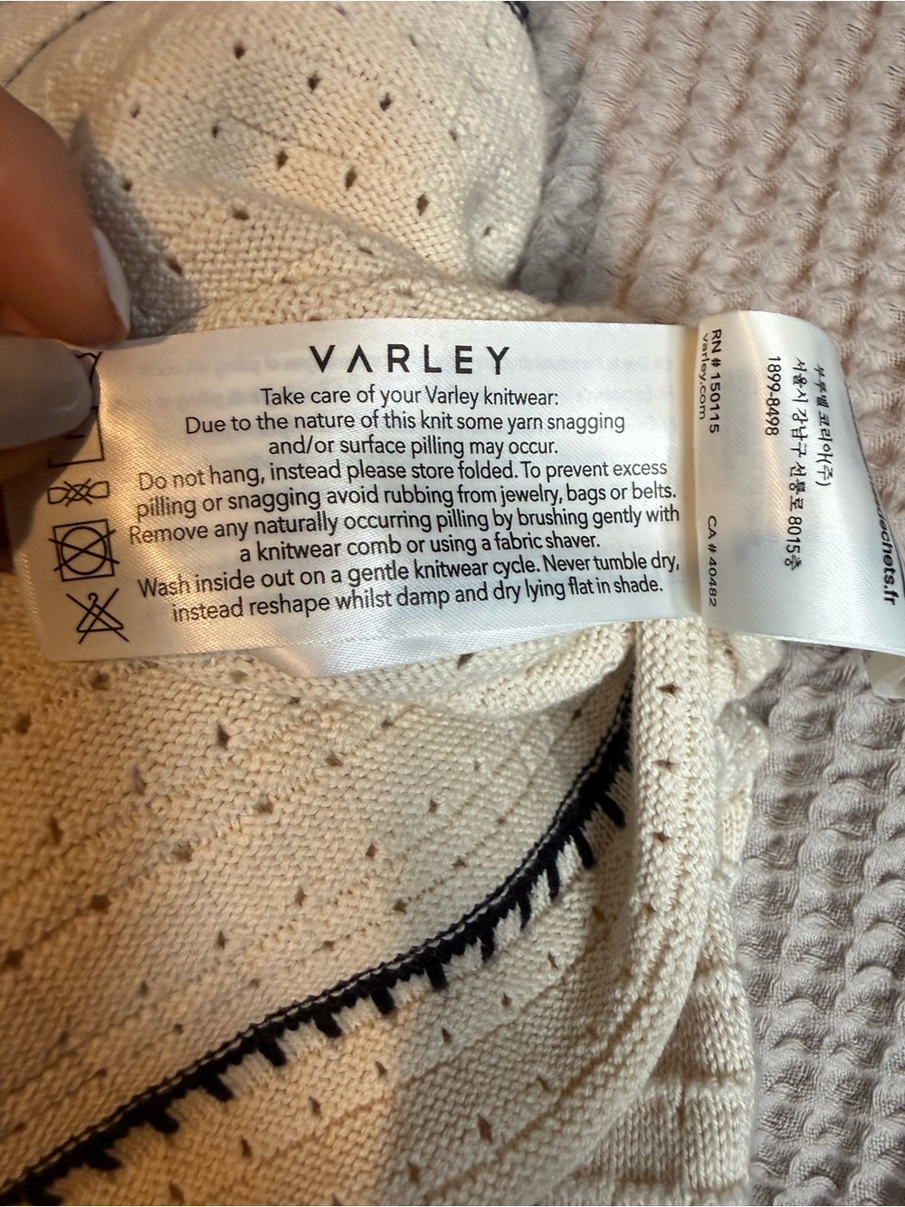 Varley Scott Knit Midi Dress Birch S - Picture 9 of 15